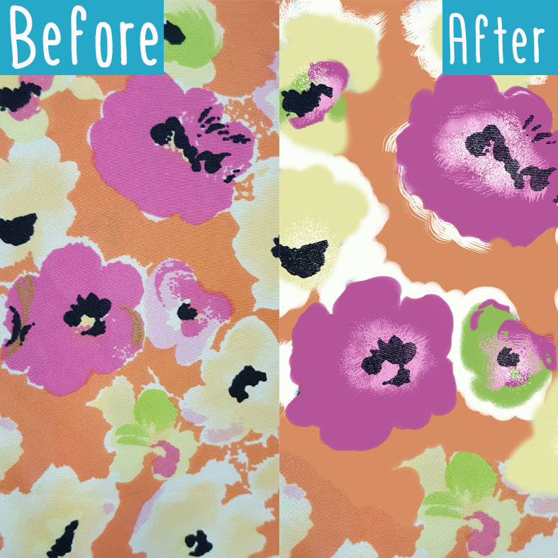 How to Trace Prints in Photoshop for Textiles Design
