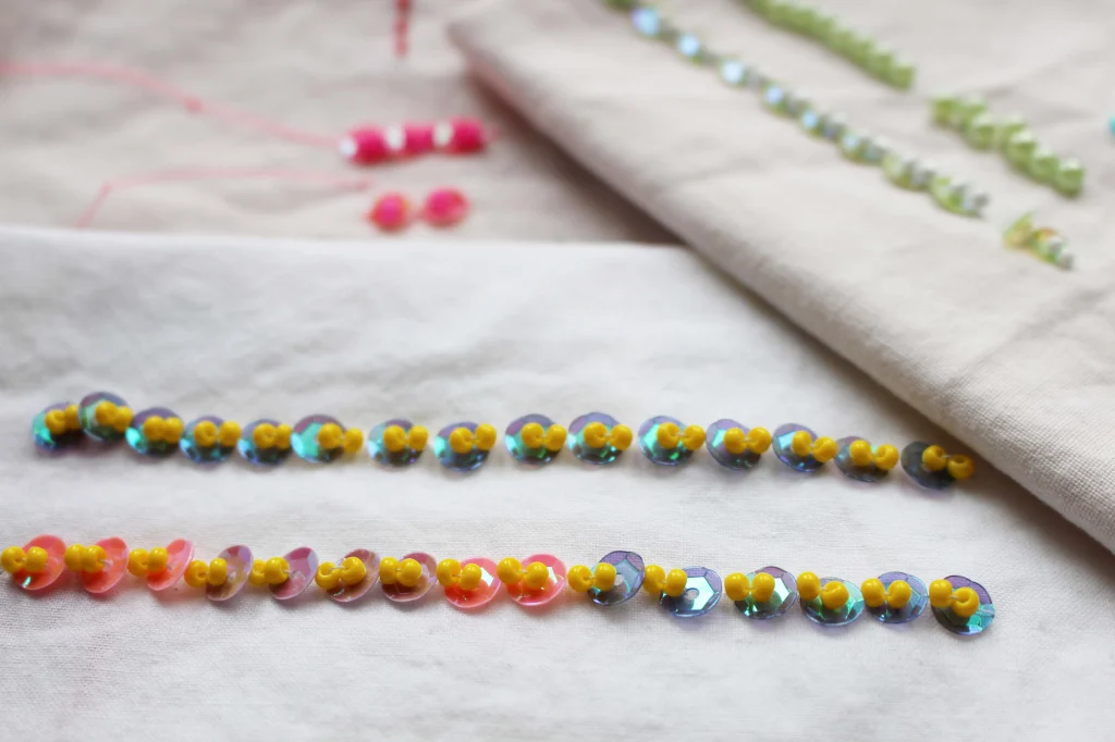 Sequin Rows – Hand Embroidery Series